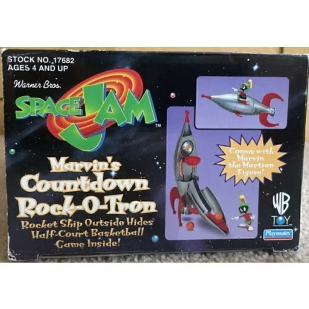 1996 PLAYMATES SPACE JAM - MARVIN’S COUNTDOWN ROCK-O-TRON PLAYSET - NEW In Box